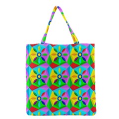 Star Texture Template Design Grocery Tote Bag by Ravend