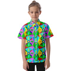 Star Texture Template Design Kids  Short Sleeve Shirt by Ravend