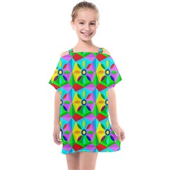 Star Texture Template Design Kids  One Piece Chiffon Dress by Ravend