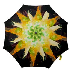 Forest Trees Nature Wood Green Hook Handle Umbrellas (small) by Ravend