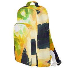 Forest Trees Nature Wood Green Double Compartment Backpack by Ravend