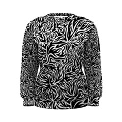 Flames Fire Pattern Digital Art Women s Sweatshirt