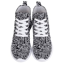 Flames Fire Pattern Digital Art Women s Lightweight High Top Sneakers by Ravend