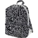 Flames Fire Pattern Digital Art Zip Up Backpack View1