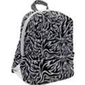 Flames Fire Pattern Digital Art Zip Up Backpack View2