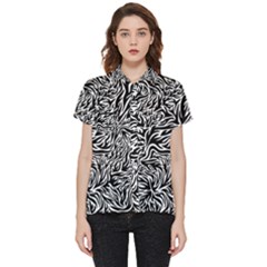 Flames Fire Pattern Digital Art Short Sleeve Pocket Shirt by Ravend