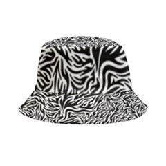 Flames Fire Pattern Digital Art Inside Out Bucket Hat by Ravend