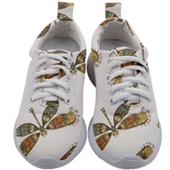 Pattern Dragonfly Background Kids Athletic Shoes