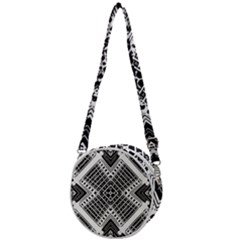 Pattern Tile Repeating Geometric Crossbody Circle Bag by Ravend