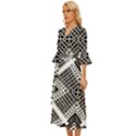 Pattern Tile Repeating Geometric Midsummer Wrap Dress View2