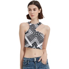 Pattern Tile Repeating Geometric Cut Out Top