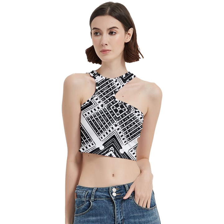 Pattern Tile Repeating Geometric Cut Out Top