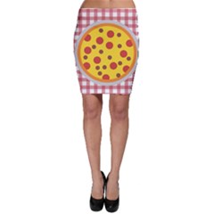 Pizza Table Pepperoni Sausage Bodycon Skirt by Ravend