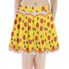 Pizza Table Pepperoni Sausage Pleated Mini Skirt by Ravend