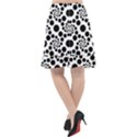 Dot Dots Round Black And White Fishtail Chiffon Skirt View2