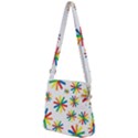 Celebrate Pattern Colorful Design Zipper Messenger Bag View2