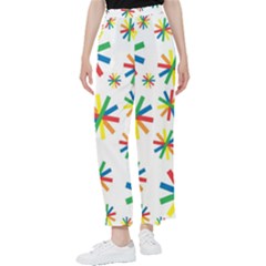 Celebrate Pattern Colorful Design Women s Pants  by Ravend