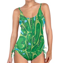 Golf Course Par Golf Course Green Tankini Set by Ravend