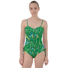 Golf Course Par Golf Course Green Sweetheart Tankini Set by Ravend