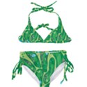 Golf Course Par Golf Course Green Kids  Classic Bikini Set View1