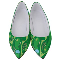 Golf Course Par Golf Course Green Women s Low Heels