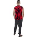 Background Red Color Swirl Men s Regular Tank Top View2