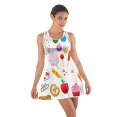 Summer Fair Food Goldfish Cotton Racerback Dress by Ravend