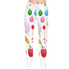 Summer Fair Food Goldfish Women Velvet Drawstring Pants by Ravend