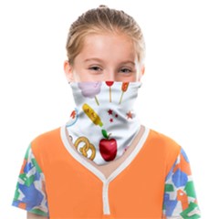 Summer Fair Food Goldfish Face Covering Bandana (kids) by Ravend