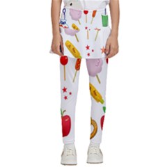 Summer Fair Food Goldfish Kids  Skirted Pants by Ravend