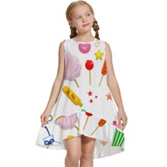 Summer Fair Food Goldfish Kids  Frill Swing Dress