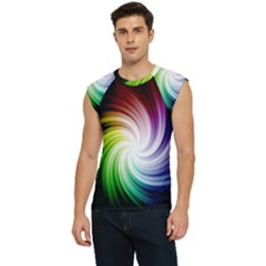 Rainbow Swirl Twirl Men s Raglan Cap Sleeve T-shirt by Ravend