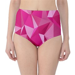 Pattern Halftone Geometric Classic High-waist Bikini Bottoms by Ravend