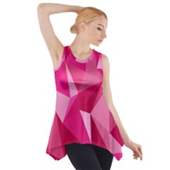 Pattern Halftone Geometric Side Drop Tank Tunic by Ravend