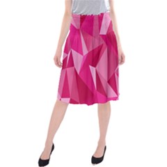 Pattern Halftone Geometric Midi Beach Skirt by Ravend