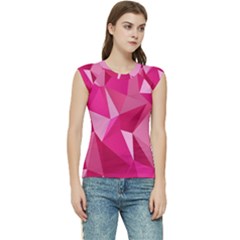 Pattern Halftone Geometric Women s Raglan Cap Sleeve T-shirt by Ravend