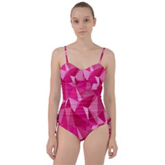 Pattern Halftone Geometric Sweetheart Tankini Set by Ravend