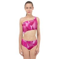 Pattern Halftone Geometric Spliced Up Two Piece Swimsuit by Ravend