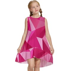 Pattern Halftone Geometric Kids  Frill Swing Dress