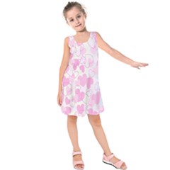 Valentine Background Hearts Bokeh Kids  Sleeveless Dress by Ravend