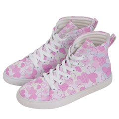 Valentine Background Hearts Bokeh Women s Hi-top Skate Sneakers by Ravend