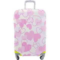 Valentine Background Hearts Bokeh Luggage Cover (large) by Ravend