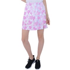 Valentine Background Hearts Bokeh Tennis Skirt by Ravend