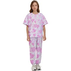 Valentine Background Hearts Bokeh Kids  T-shirt And Pants Sports Set by Ravend