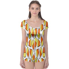 Candy Corn Halloween Candy Candies Boyleg Leotard 