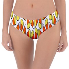 Candy Corn Halloween Candy Candies Reversible Classic Bikini Bottoms by Ravend