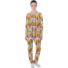 Candy Corn Halloween Candy Candies Casual Jacket And Pants Set by Ravend