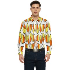 Candy Corn Halloween Candy Candies Men s Long Sleeve  Shirt by Ravend