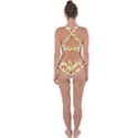 Candy Corn Halloween Candy Candies Cross Back Hipster Bikini Set View2