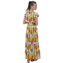 Candy Corn Halloween Candy Candies Flutter Sleeve Maxi Dress View2